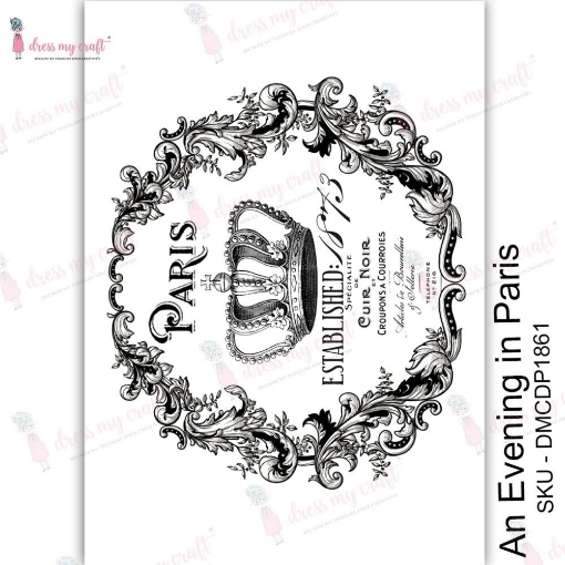 Picture of Dress My Craft Φύλλο Μεταφοράς Εικόνας  A4 - An Evening In Paris