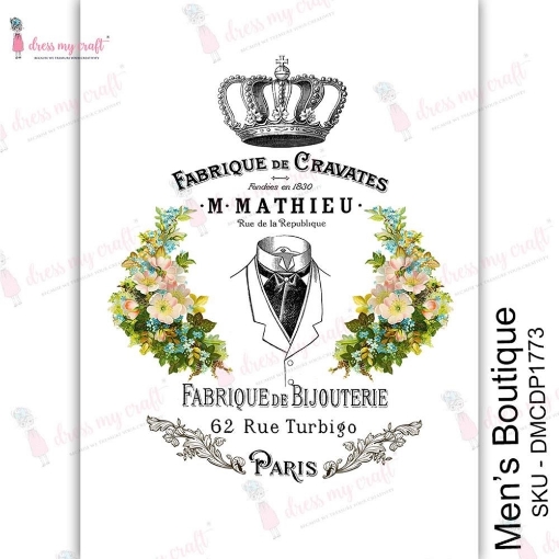 Picture of Dress My Craft Φύλλο Μεταφοράς Εικόνας A4 - Men's Boutique