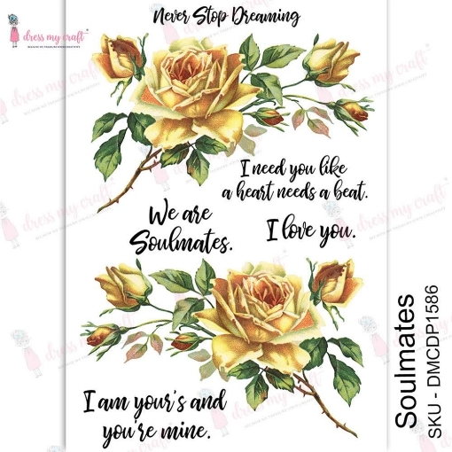Picture of Dress My Craft Φύλλο Μεταφοράς Εικόνας A4 - Soulmates