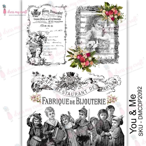 Picture of Dress My Craft Φύλλο Μεταφοράς Εικόνας A4 - You & Me