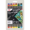 Picture of Kuretake Zig Μαρκαδόροι Kurecolor Twin Ws Set of 12 - Basic Colors