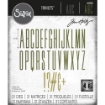 Picture of Sizzix Thinlits Dies By Tim Holtz Μήτρες Κοπής Γραμματοσιερά & Συμβολα  - Alphanumeric Stretch Upper