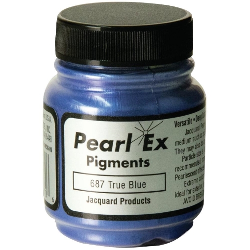 Picture of 🪄 Jacquard PearlEx Powdered Pigment 14g - True Blue – Μεταλλική Χρωστική σε Σκόνη σε Καθαρό Μπλε