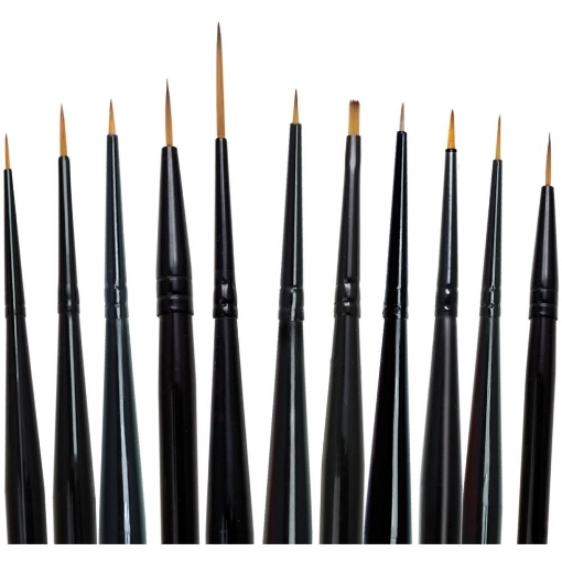 Picture of Royal & Langnickel Majestic | Σετ Πινέλων Λεπτομέρειας Watercolor Detail Brush Set, 11 τεμ.