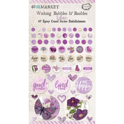 Picture of 49 And Market Epoxy Coated Wishing Bubbles & Baubles – Lilac | Εποξικά Διακοσμητικά με Γυαλιστερό Φινίρισμα