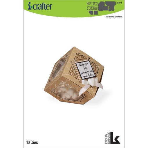 Picture of i-Crafter Dies Μήτρες Κοπής - Geometric Favor Box, 10τεμ