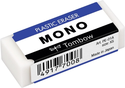 Picture of Tombow MONO Smart Plastic Eraser – Λεπτή Πλαστική Γόμα Γραφίτη (Small)