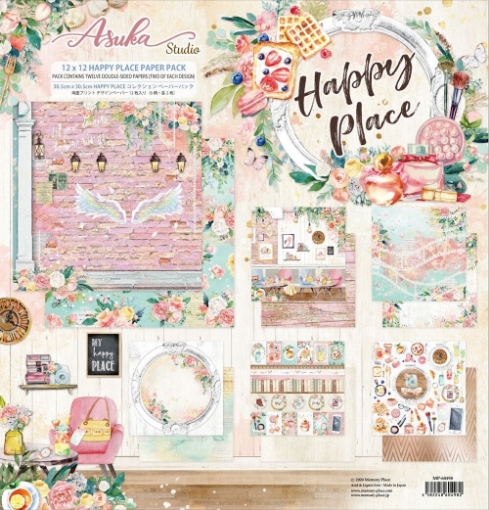 Picture of Asuka Studio Χαρτιά Scrapbooking Διπλής Όψης 12''x12'' - Happy Place