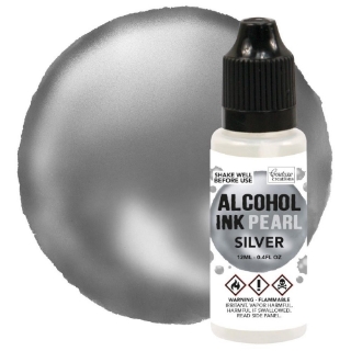 Picture of Couture Creations Μελάνι Οινοπνεύματος Pearl 12ml - Silver