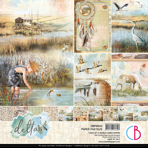 Picture of Ciao Bella Double-Sided Paper Pack 12''x12'' - Delta