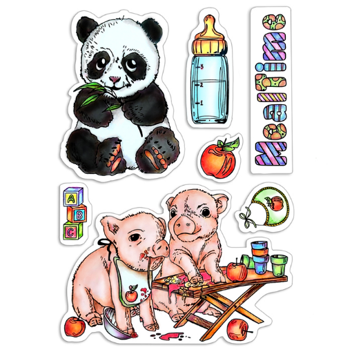 Picture of Ciao Bella Stamping Art Διάφανες Σφραγίδες 4'' x 6'' - Mealtime, 7τεμ.