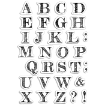 Picture of Ciao Bella Stamping Art Διάφανες Σφραγίδες 4''x6'' - Design Uppercase Alphabet, 31τεμ.