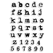 Picture of Ciao Bella Stamping Art Διάφανες Σφραγίδες 4" X 6" - Remintgon Lowercase Alphabet, 36τεμ.