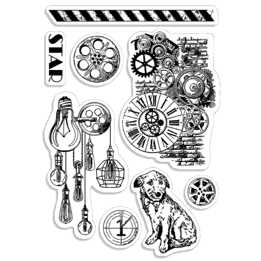 Picture of Ciao Bella Stamping Art Διάφανες Σφραγίδες 4'' x 6'' - Movie Star, 8τεμ.