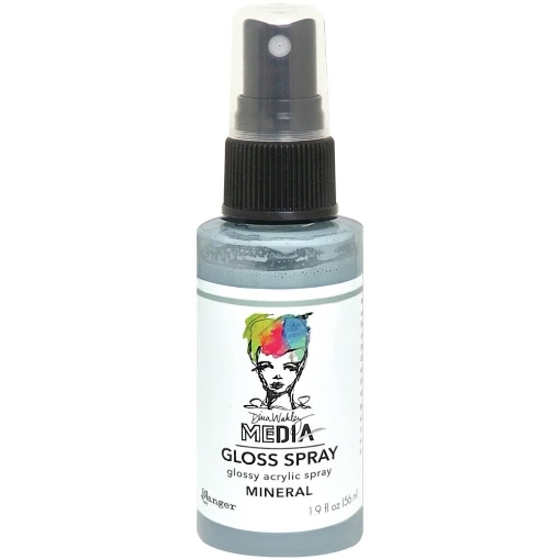 Picture of Dina Wakley Media Gloss Sprays Ακρυλικό Χρώμα σε Σπρέι, Φινίρισμα Γκλος - Mineral