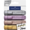 Picture of Faber-Castell Metallic Textliner Set - Μεταλλικοί Μαρκαδόροι Υπογράμμισης, 4τεμ.