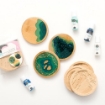 Picture of American Crafts Color Pour Resin Coasters - Layered River