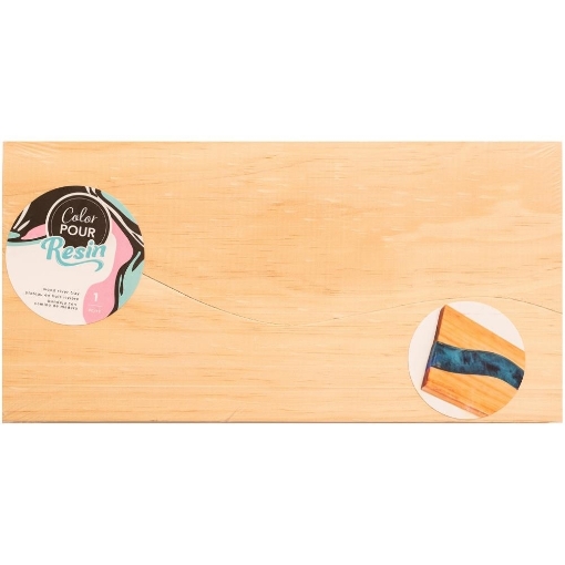 Picture of American Crafts Color Pour Resin Tray - Wood River 