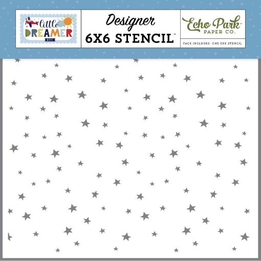 Picture of Echo Park Στένσιλ "6x6" -Little Dreamer Boy, Explore Stars 