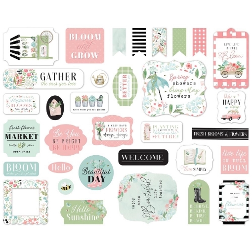 Picture of Carta Bella Cardstock Ephemera Διακοσμητικά Die-cuts – Flower Garden, 33τεμ