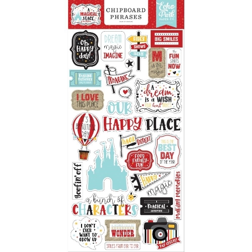 Picture of Echo Park Αυτοκόλλητα Chipboard 6"X13"- A Magical Place