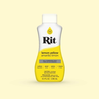 Picture of Rit All-Purpose Liquid Dye | Βαφή Υφάσματος για Φυσικές Ίνες 236ml – Lemon Yellow