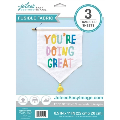 Picture of Jolee's Easy Image Fusible Cotton Transfers 8.5"×11" Χαρτί Σιδερότυπου για Ύφασμα (Inkjet),  3τεμ.