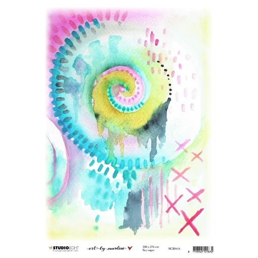 Picture of Studio Light Marlene's World Rice Paper Sheet A4 - Nr. 16