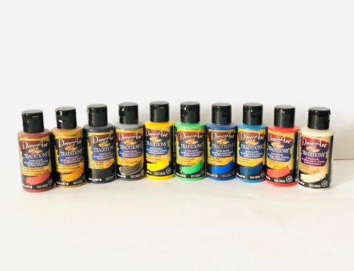 Picture of Σετ με Ακρυλικά Χρώματα DecoArt Traditions Value Pack 10/Pkg - Set 1