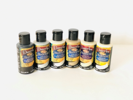Picture of Σετ με Ακρυλικά Χρώματα DecoArt Traditions Value Pack 7/Pkg - Neutrals