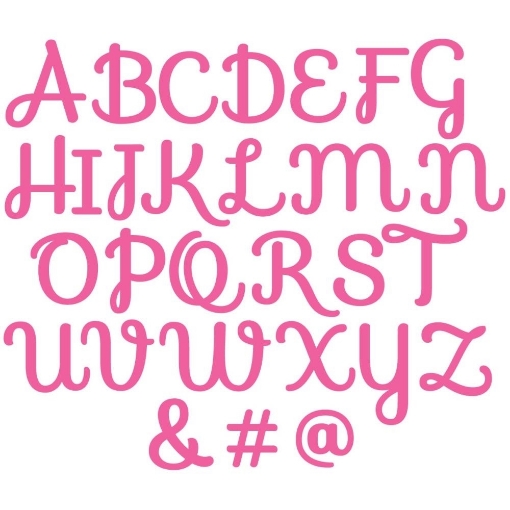 Picture of i-Crafter Dies - Γραμματοσειρά Heather, Upper, 29τεμ