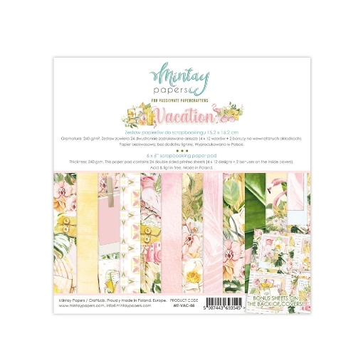 Picture of Mintay Papers Μπλοκ Scrapbooking Διπλής Όψης 6" x 6" - Vacation