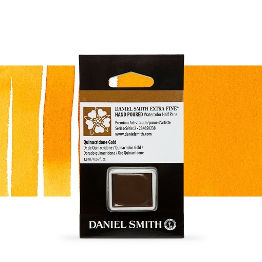 Picture of Daniel Smith Extra Fine Watercolor | Χρώμα Ακουαρέλας Half Pan – Quinacridone Gold