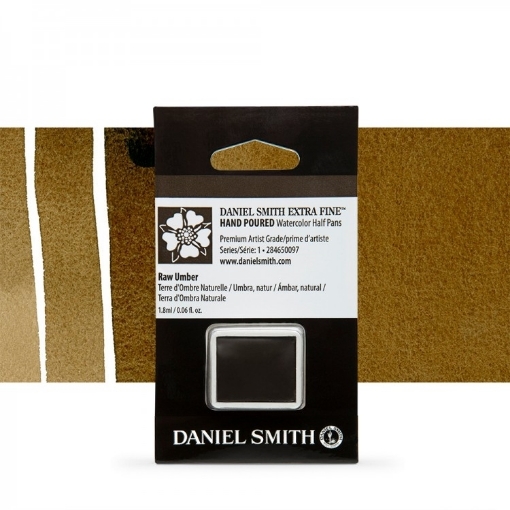 Picture of Daniel Smith Extra Fine Χρώμα Ακουαρέλας Half Pan - Raw Umber