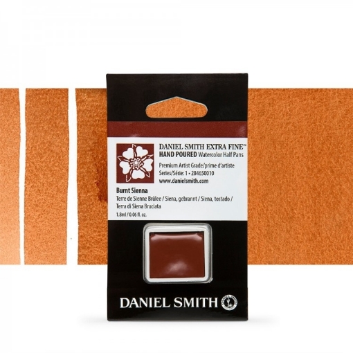 Picture of Daniel Smith Extra Fine Χρώμα Ακουαρέλας Half Pan - Burnt Sienna