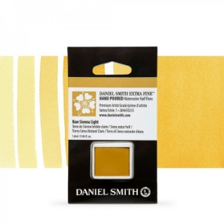 Picture of Daniel Smith Extra Fine Χρώμα Ακουαρέλας Half Pan - Raw Sienna Light