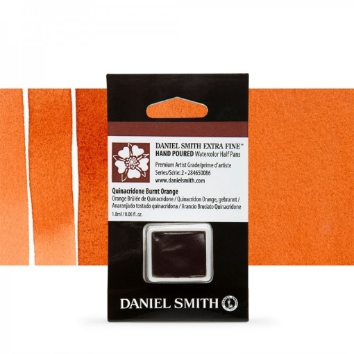 Picture of Daniel Smith Extra Fine Watercolor | Χρώμα Ακουαρέλας Half Pan – Quinacridone Burnt Orange