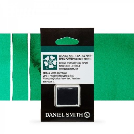 Picture of Daniel Smith Extra Fine Watercolor | Χρώμα Ακουαρέλας Half Pan – Phthalo Green (Blue Shade)