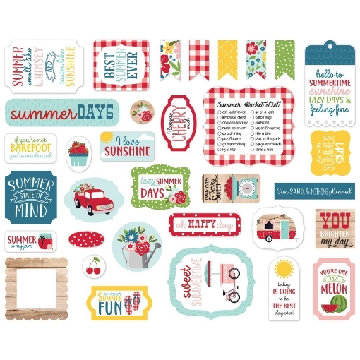 Picture of  Echo Park Cardstock Ephemera - A Slice Of Summer 