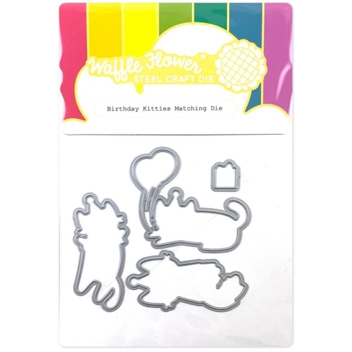Picture of Waffle Flower Die Μήτρες Κοπής - Birthday Kitties, 3τεμ