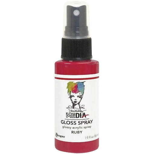 Picture of Dina Wakley Media Gloss Sprays Ακρυλικό Χρώμα σε Σπρέι, Φινίρισμα Γκλος - Ruby