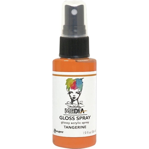 Picture of Dina Wakley Media Gloss Sprays Ακρυλικό Χρώμα σε Σπρέι, Φινίρισμα Γκλος - Tangerine