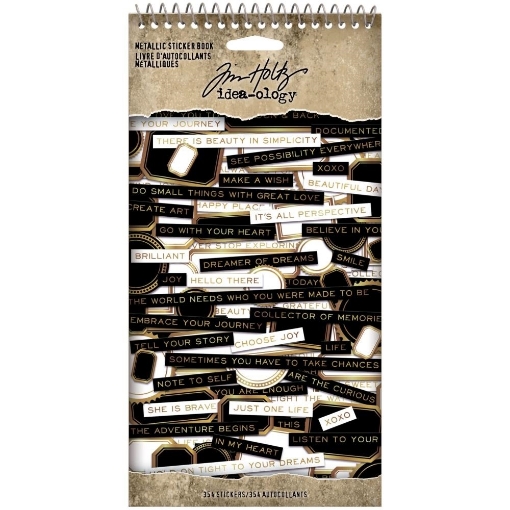 Picture of Tim Holtz Idea-Ology Μπλοκ Αυτοκόλλητων 4.5"x8.5" - Metallic, 354τεμ.