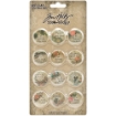 Picture of Tim Holtz Idea-Ology Quote Flair Buttons - Διακοσμητικά Flair, 12τεμ.