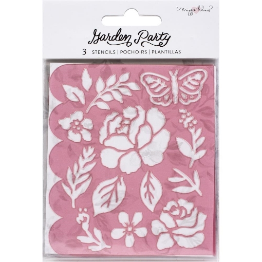 Picture of American Crafts Maggie Holmes Garden Party Σετ με Στένσιλ, 3τεμ.