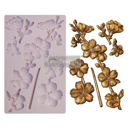 Picture of Prima Re-Design Decor Mould – Καλούπι Σιλικόνης 5'' x 8'' – Botanical Blossoms