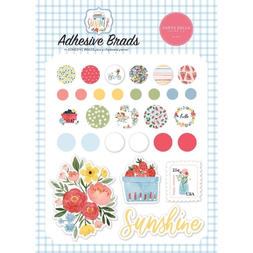 Picture of Carta Bella Decorative Brads | Summer, 31pcs