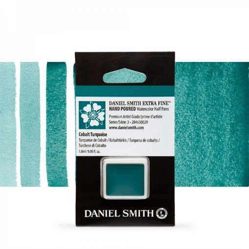 Picture of Daniel Smith Extra Fine Watercolor | Χρώμα Ακουαρέλας Half Pan – Cobalt Turquoise