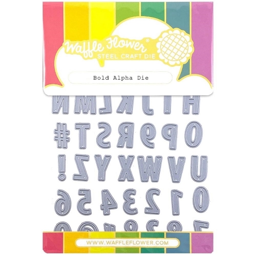 Picture of Waffle Flower Crafts Dies Μήτρες Κοπής Γραμματοσειρά-  Bold Alpha, 43τεμ