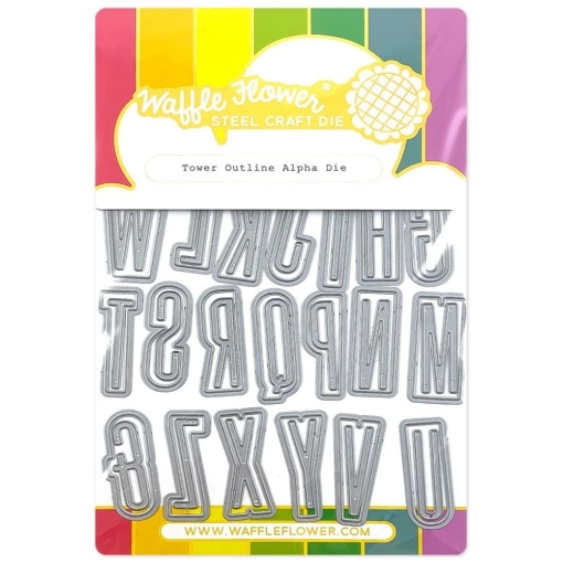 Picture of Waffle Flower Crafts Dies Μήτρες Κοπής – Tower Outline Alpha, 54τεμ